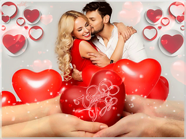 Красивая открытка с днем святого Валентина